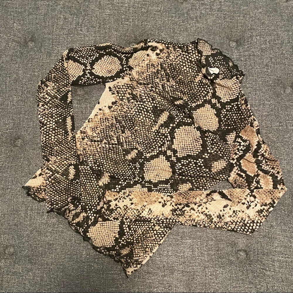 Windsor Mesh Snake Print Top